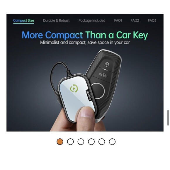 New Wireless CarPlay Adapter for Apple iPhone Converts Factory Wired Car Play - Picture 12 of 12